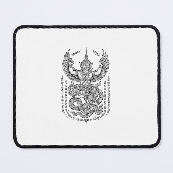 Item preview, Garuda Subduing Naga Sacred Yantra Design designed and sold by Sksticker991.