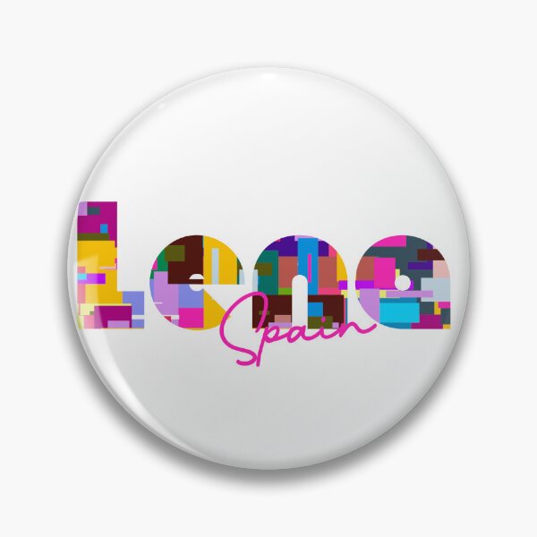 Item preview, Lena, Spain, Vibrant Abstract City Typography Art designed and sold by Wanderful-roads.
