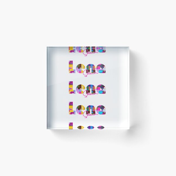 Item preview, Lena, Spain, Vibrant Abstract City Typography Art designed and sold by Wanderful-roads.