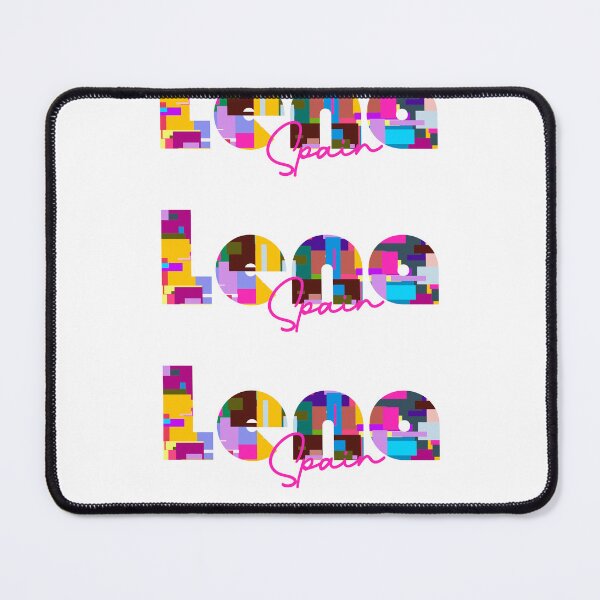 Item preview, Lena, Spain, Vibrant Abstract City Typography Art designed and sold by Wanderful-roads.
