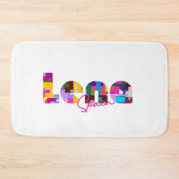 Item preview, Lena, Spain, Vibrant Abstract City Typography Art designed and sold by Wanderful-roads.