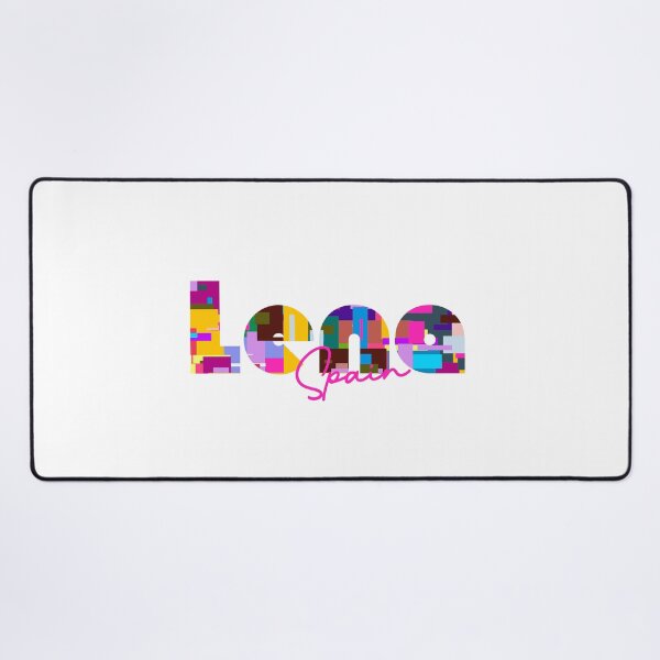 Item preview, Lena, Spain, Vibrant Abstract City Typography Art designed and sold by Wanderful-roads.