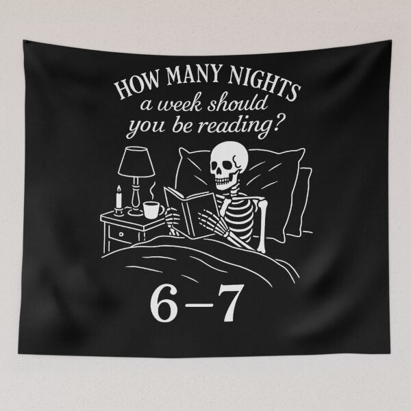 Item preview, Funny Reading Many Book Nights How A Week Six Humor Teacher Quote Seven designed and sold by PEDDAKAPRADEEP.