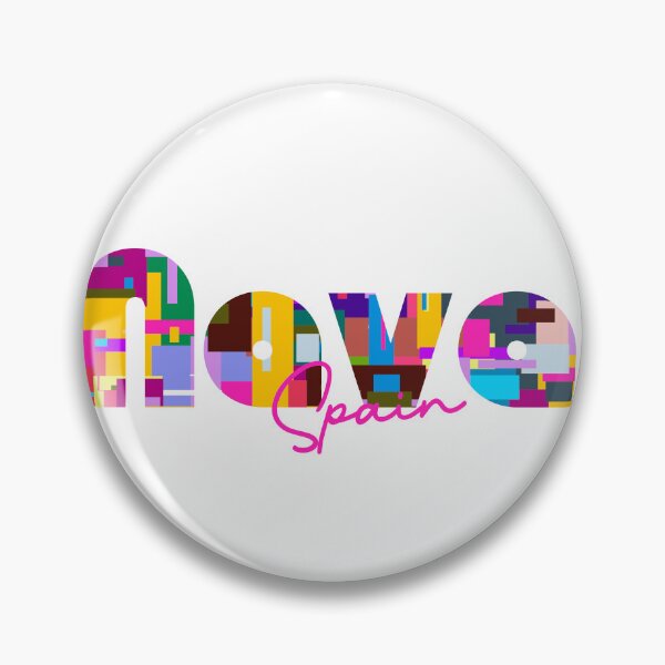 Item preview, Nava, Spain, Vibrant Abstract City Typography Art designed and sold by Wanderful-roads.