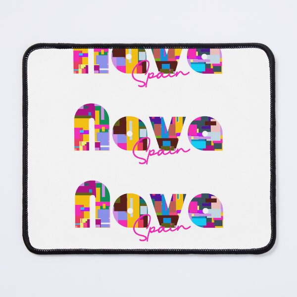 Item preview, Nava, Spain, Vibrant Abstract City Typography Art designed and sold by Wanderful-roads.