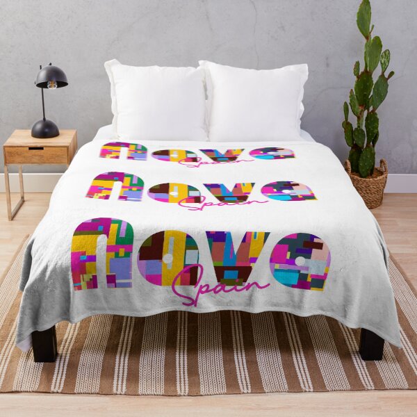 Item preview, Nava, Spain, Vibrant Abstract City Typography Art designed and sold by Wanderful-roads.