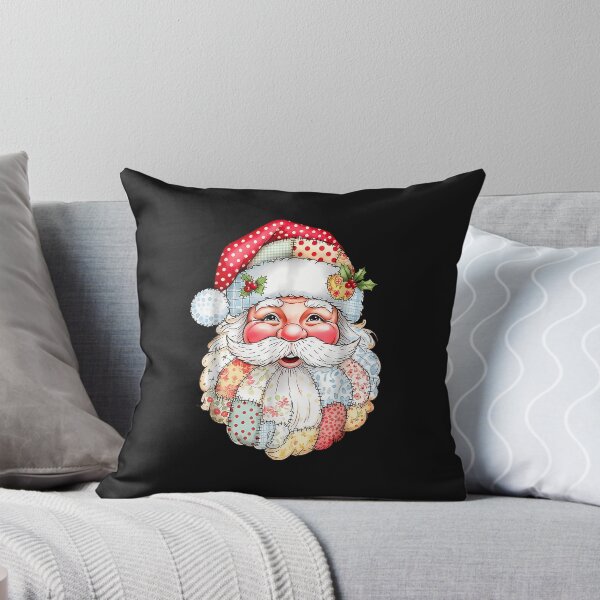 Item preview, Retro Santa Claus Face Patchwork Merry Christmas Xmas designed and sold by grumpzara.