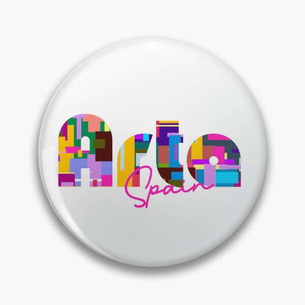Item preview, Artà, Spain, Vibrant Abstract City Typography Art designed and sold by Wanderful-roads.