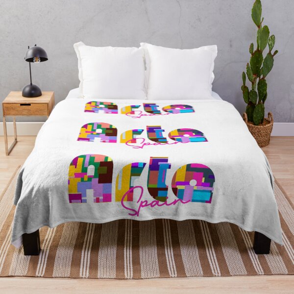 Item preview, Artà, Spain, Vibrant Abstract City Typography Art designed and sold by Wanderful-roads.
