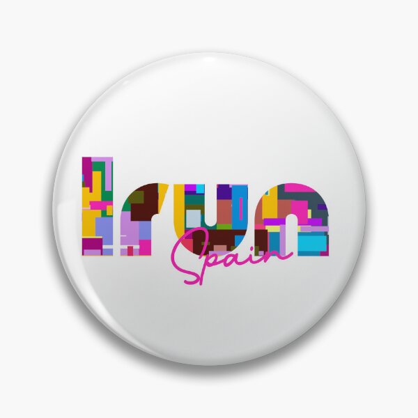 Item preview, Irun, Spain, Vibrant Abstract City Typography Art designed and sold by Wanderful-roads.