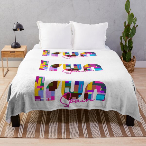 Item preview, Irun, Spain, Vibrant Abstract City Typography Art designed and sold by Wanderful-roads.