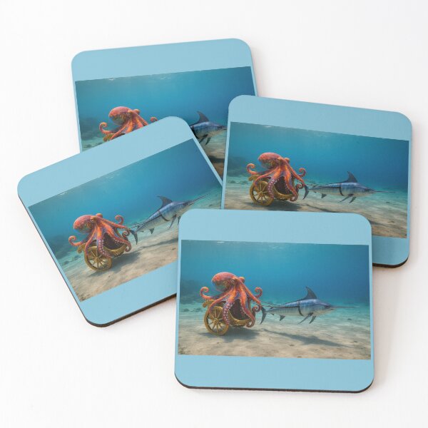 Item preview, Octopus in Chariot Pulled by Swordfish designed and sold by Tridentulus.