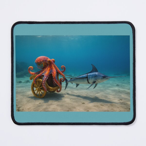 Item preview, Octopus in Chariot Pulled by Swordfish designed and sold by Tridentulus.