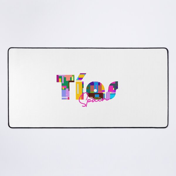 Item preview, Tías, Spain, Vibrant Abstract City Typography Art designed and sold by Wanderful-roads.