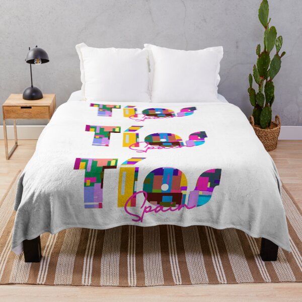 Item preview, Tías, Spain, Vibrant Abstract City Typography Art designed and sold by Wanderful-roads.