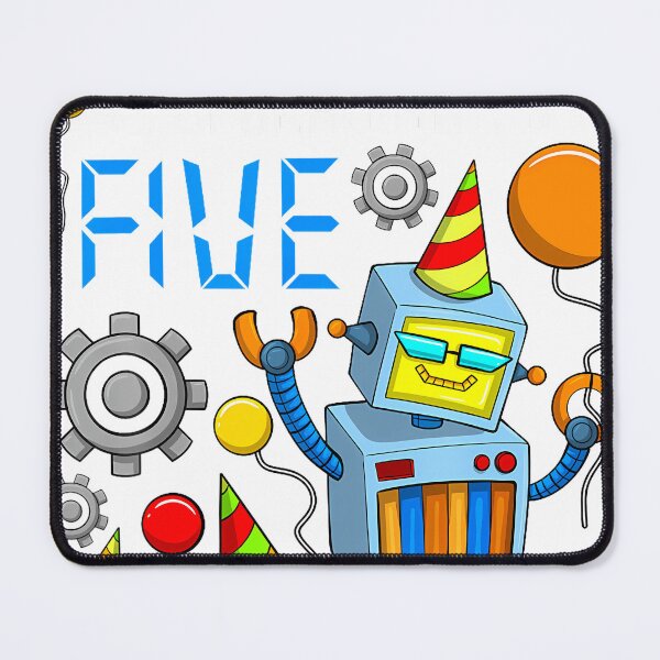 Item preview, Robot Birthday Shirt Boy 5Th Robot Birthday Party designed and sold by TysonLangosh.