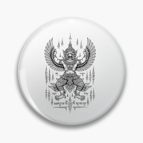 Item preview, Sacred Garuda Thai Tattoo – Powerful Protection & Authority Design designed and sold by Sksticker991.