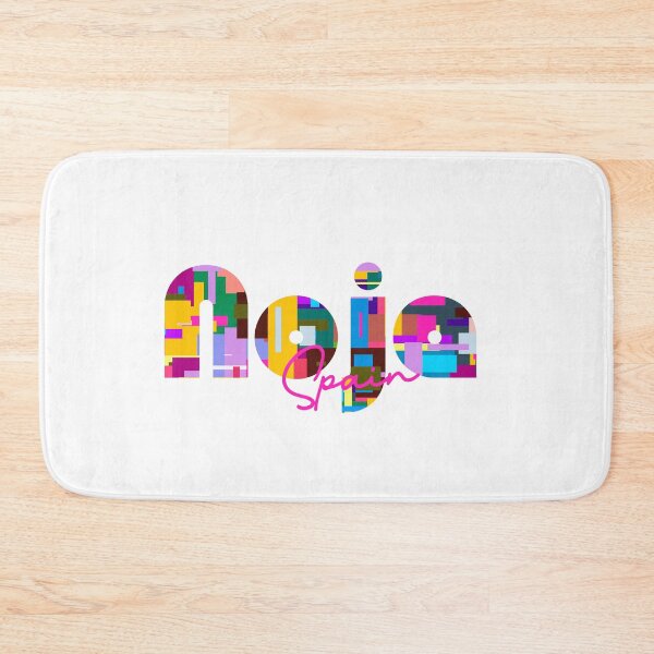 Item preview, Noja, Spain, Vibrant Abstract City Typography Art designed and sold by Wanderful-roads.