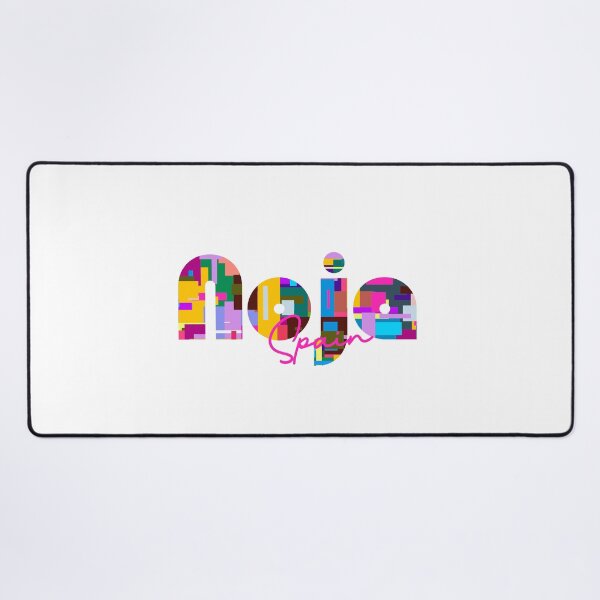 Item preview, Noja, Spain, Vibrant Abstract City Typography Art designed and sold by Wanderful-roads.