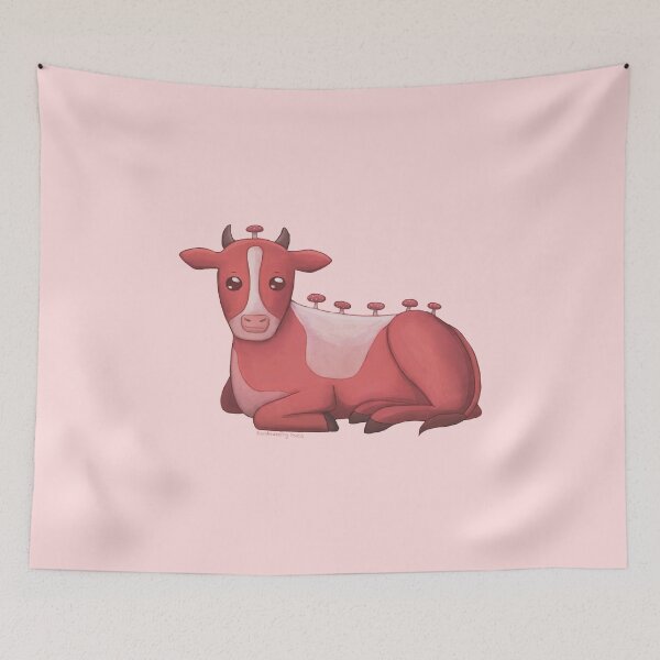 Item preview, mushroom cow designed and sold by rainbowberry.