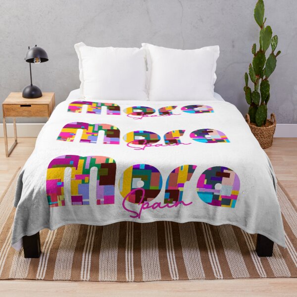Item preview, Mora, Spain, Vibrant Abstract City Typography Art designed and sold by Wanderful-roads.