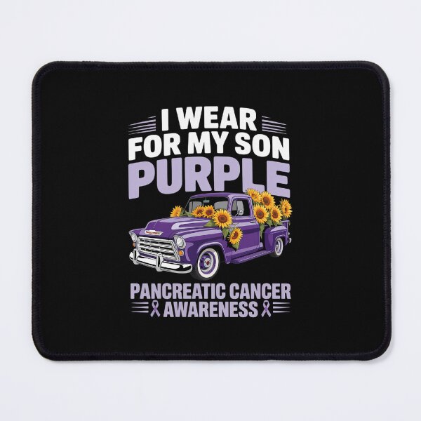 Item preview, I wear Purple for My Son Truck Pancreatic Cancer Awareness designed and sold by papertaless.