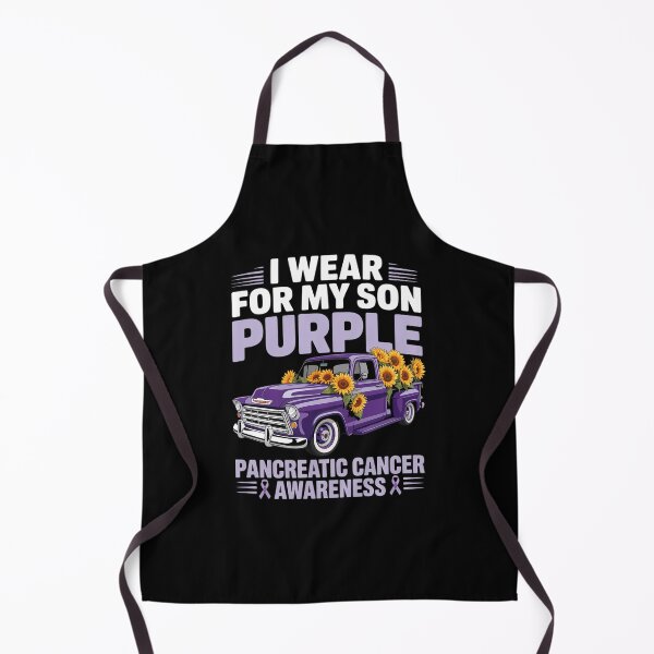 Item preview, I wear Purple for My Son Truck Pancreatic Cancer Awareness designed and sold by papertaless.