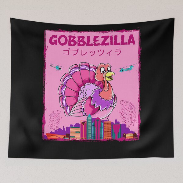 Item preview, Funny Happy Thanksgiving Retro Gobblezilla Quote Style Humor designed and sold by nguyenconguan80.