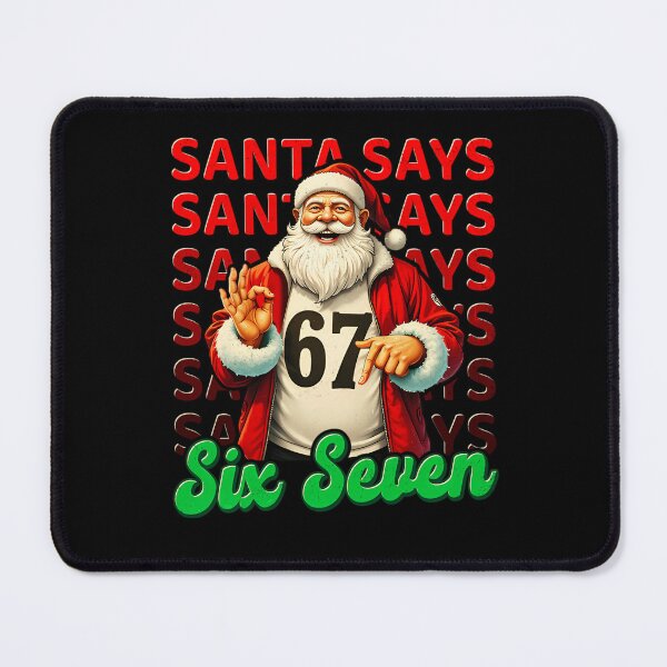 Item preview, Happy Santa Six Santa Seven Says Claus Retro Bruh Holiday designed and sold by ChadnoSmith.