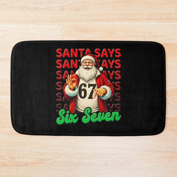 Item preview, Happy Santa Six Santa Seven Says Claus Retro Bruh Holiday designed and sold by ChadnoSmith.