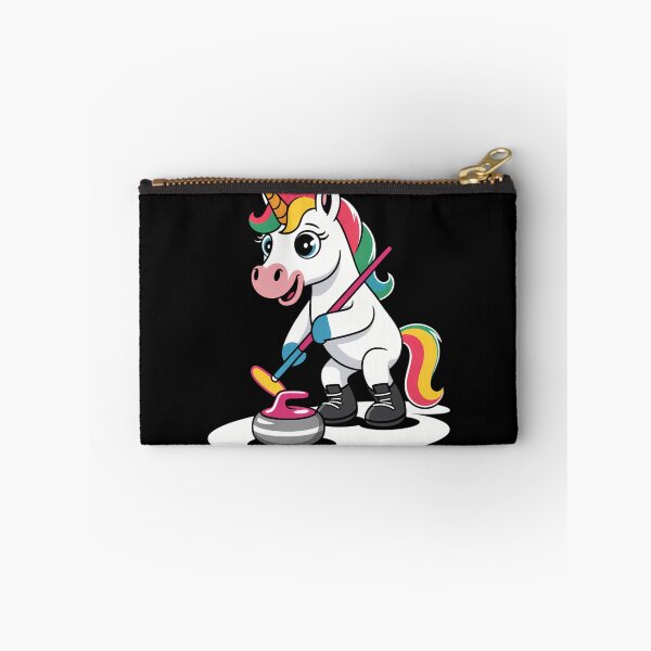 Item preview, Unicorn Curling Player Winter Sports designed and sold by LunaCrazeArt.