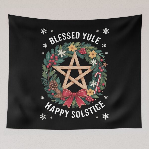 Item preview, Winter Solstice Yule Christmas Blessed Yule Happy Solstice designed and sold by papertaless.