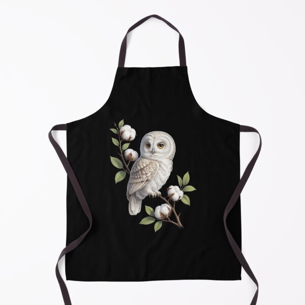 Item preview, Winter White Owl Pine Cone Tree Branch designed and sold by papertaless.