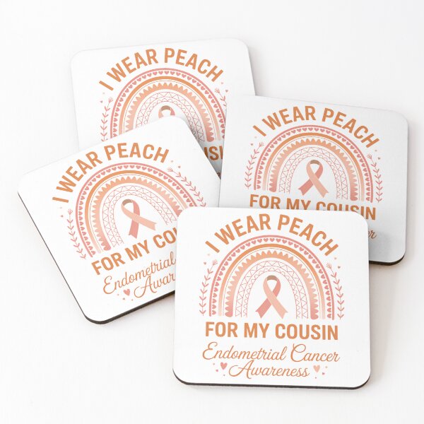 Item preview, I Wear Peach For My Cousin Endometrial Cancer Awareness designed and sold by papertaless.