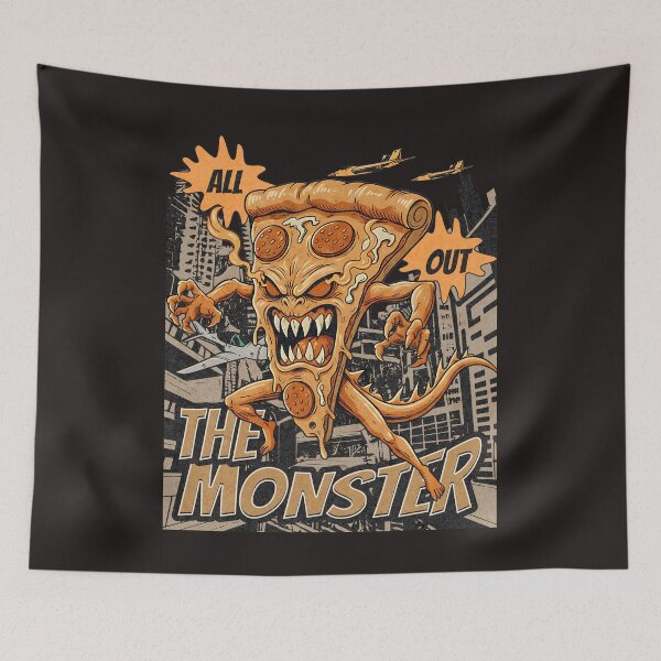 Item preview, Giant Pizza Kaiju City Attack designed and sold by AwesomeBeyondLimits.