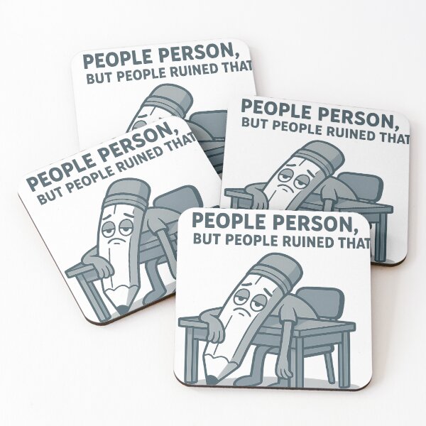 Item preview, Funny Office T-Shirt I Used To Be A People Person Sarcasm designed and sold by VectorVerseHub.