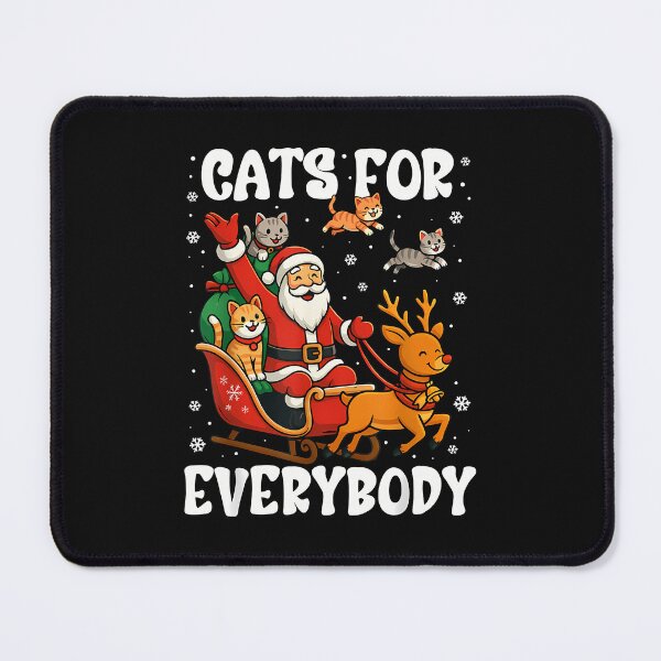 Item preview, Cats For Everybody Christmas Cat Funny Santa Xmas Women Kids designed and sold by merlinnears.