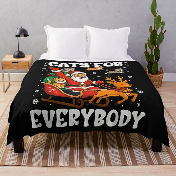 Item preview, Cats For Everybody Christmas Cat Funny Santa Xmas Women Kids designed and sold by merlinnears.