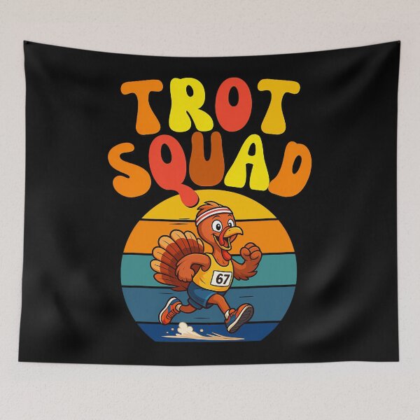 Item preview, Trot Fall Thanksgiving Squad 80s Cute Gobble Happy designed and sold by CalvinVanAuken.