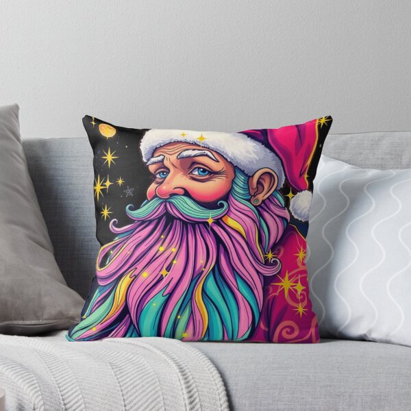 Item preview, Psychedelic Neon Santa – Groovy Holiday Vibes designed and sold by Digitalhub12.