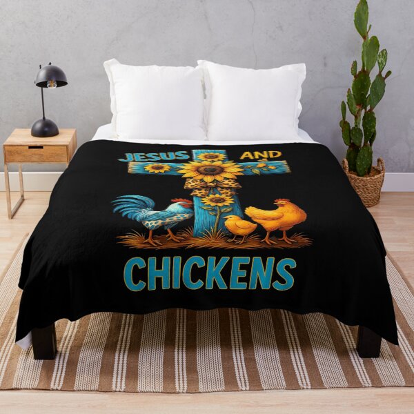 Item preview, Jesus Praising And Chicken Raising designed and sold by EarlineImogene.