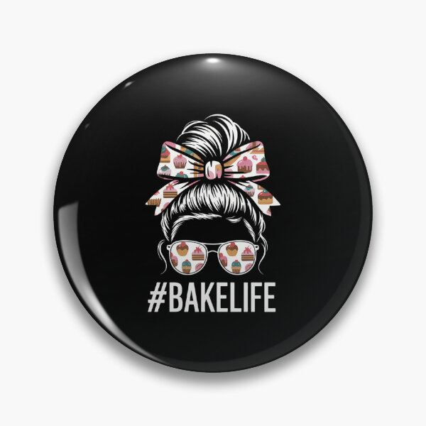 Item preview, Baker Messy Bun Hair baking funny Pastry baker Chef designed and sold by LunaCrazeArt.