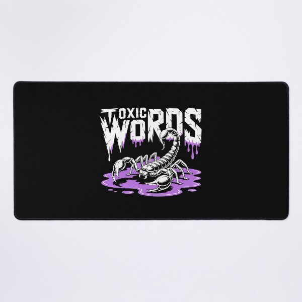 Item preview, Toxic Words Venomous Scorpion Dark Aesthetic Edgy Art About Harmful Speech designed and sold by ViktoonShirts.
