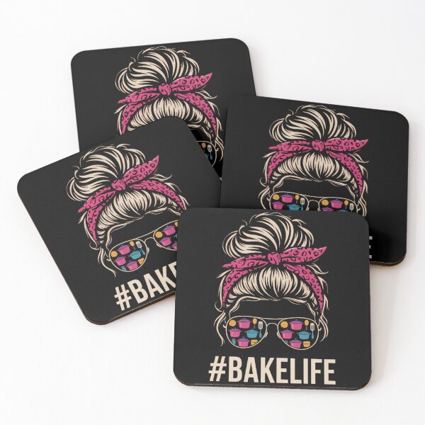 Item preview, Baker Messy Bun Hair baking Pastry baker Chef designed and sold by LunaCrazeArt.