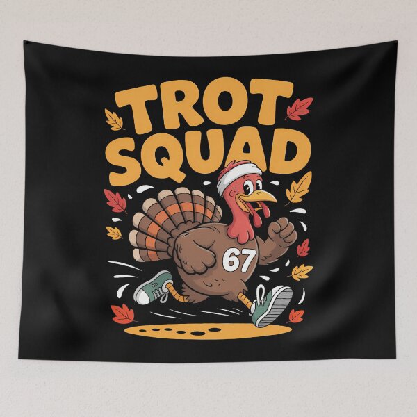 Item preview, 80s Squad Happy Fall Gobble Thanksgiving Cute Trot designed and sold by CalvinVanAuken.