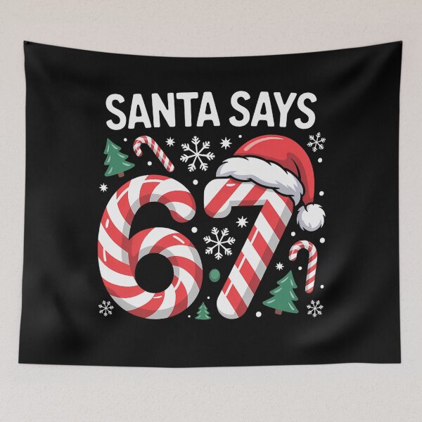 Item preview, Santa Santa Six Holiday Happy Seven Bruh Claus Says Retro designed and sold by ChadnoSmith.