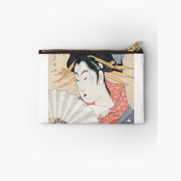 Item preview, Japanese Woodprint Geisha with Fan  designed and sold by RBEnt.