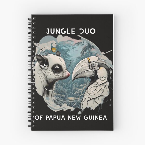 Item preview, Possum & Hornbill – Best Friends in the Papua New Guinea Rainforest✨ designed and sold by DiiStyle.
