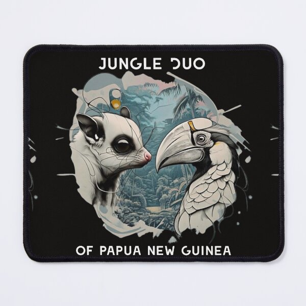 Item preview, Possum & Hornbill – Best Friends in the Papua New Guinea Rainforest✨ designed and sold by DiiStyle.