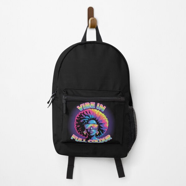 Item preview, Vibe in Full Colour Y2K Retro Neon Aesthetic Afro Futuristic Sunglasses Graphic T-Shirt designed and sold by Right-UR.